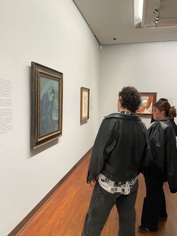 Study Abroad students enjoying artwork in the Albertina Museum