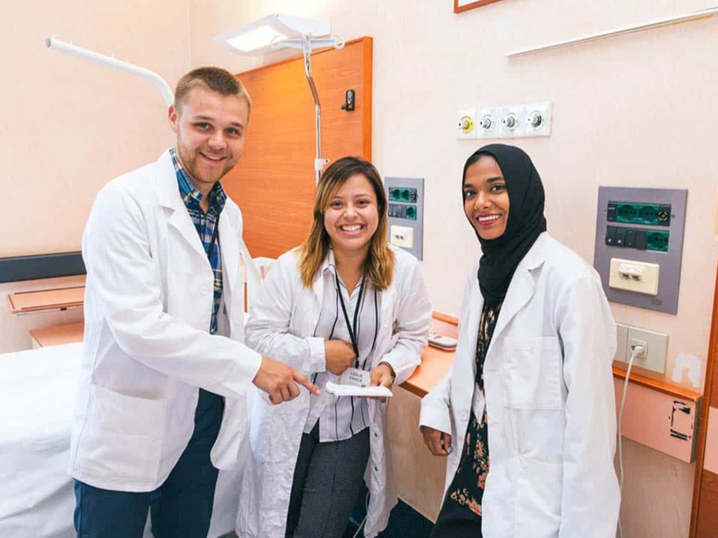 Students in clinical experience