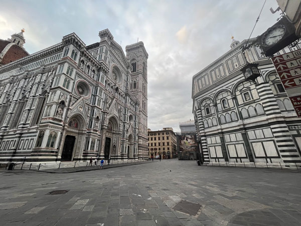 The Duomo building in Florence, Italy.
