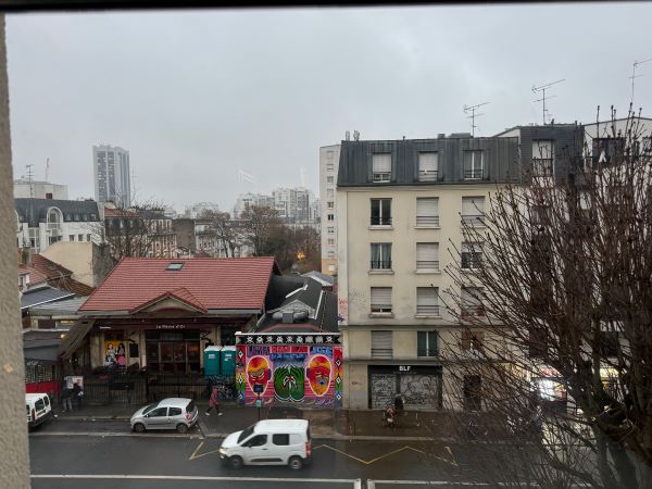 Image of street with city in the background