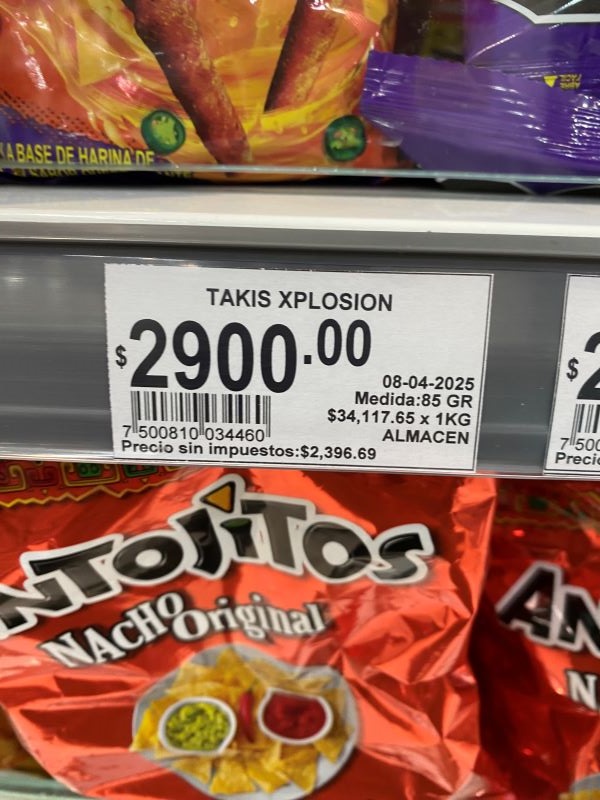 A close up of a price tag reading