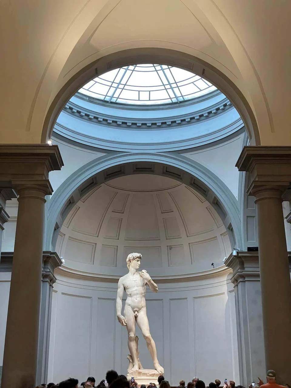 David sculpture made by Michelangelo located in the Galleria dell'Accademia