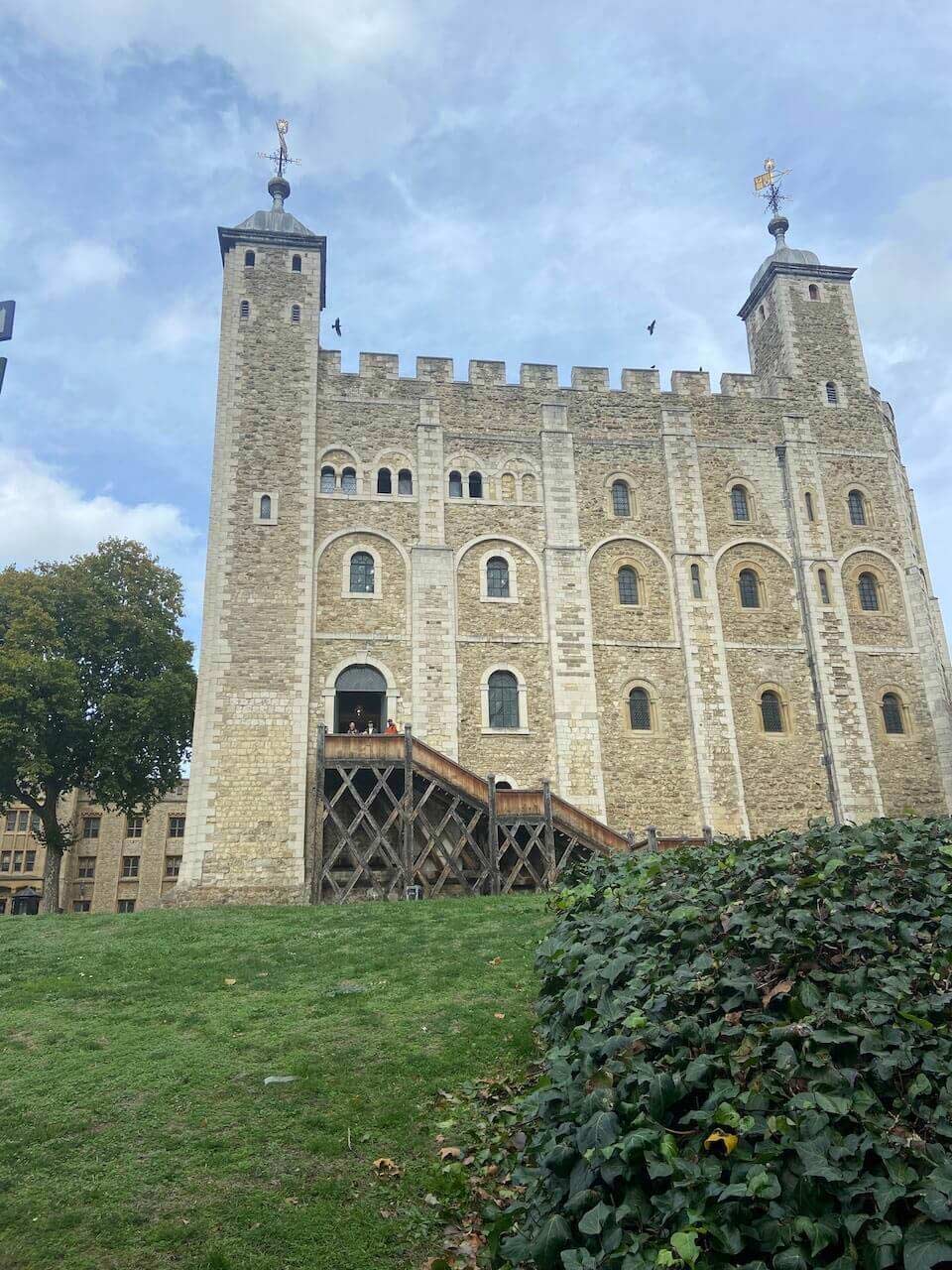 The outside of White Tower at the Tower of London