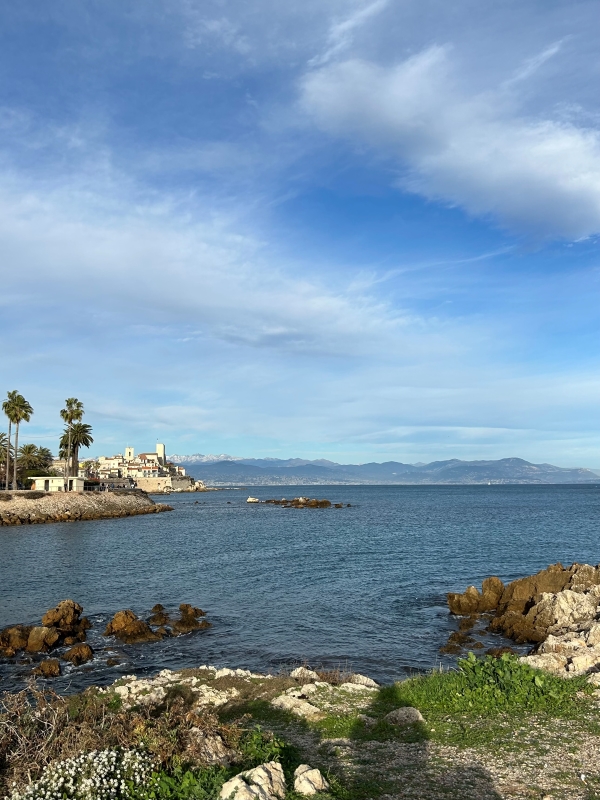 View of French coast along the Mediterranean