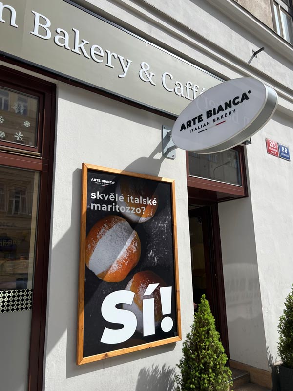 Exterior photo of Arte Bianca in Prague.