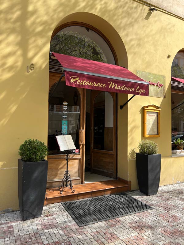 Exterior photo of Madame Lyn, a Vietnamese restaurant in Prague.