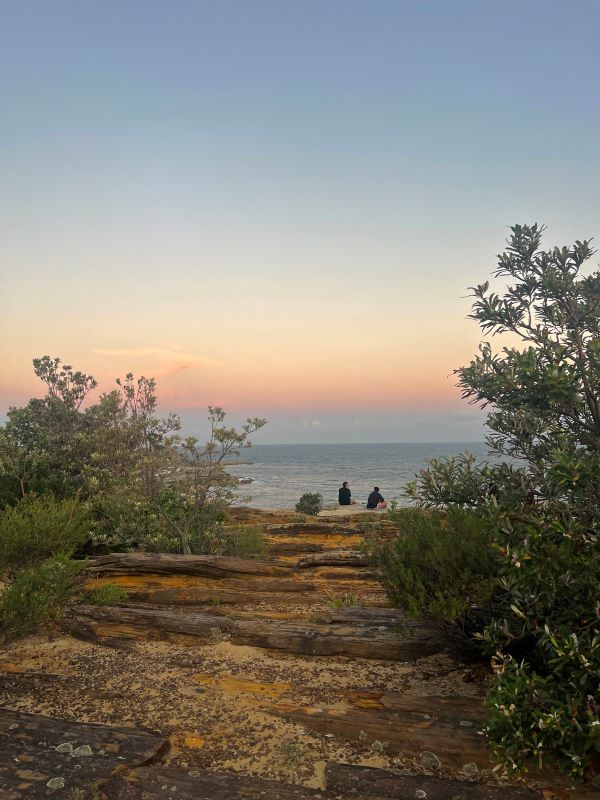 Photo of path leading to Coogee Beach during sundown