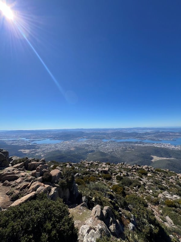 Photo from top of Mt. Wellington