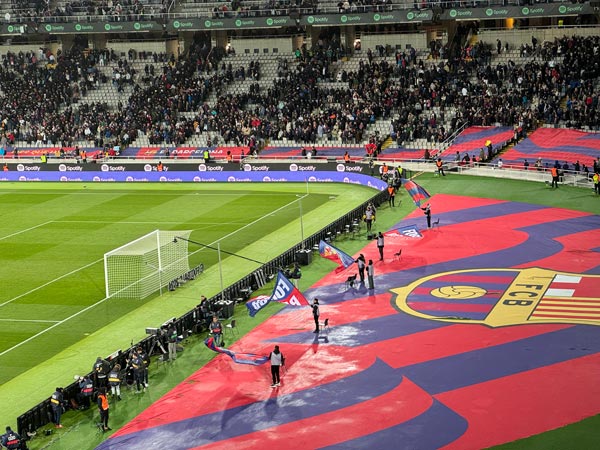 Image from the Barcelona vs. Mallorca fútbol game stadium