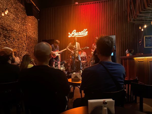 Live band performing at Lucille's