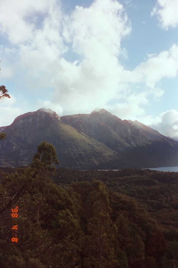 Film photo of the Bariloche mountains