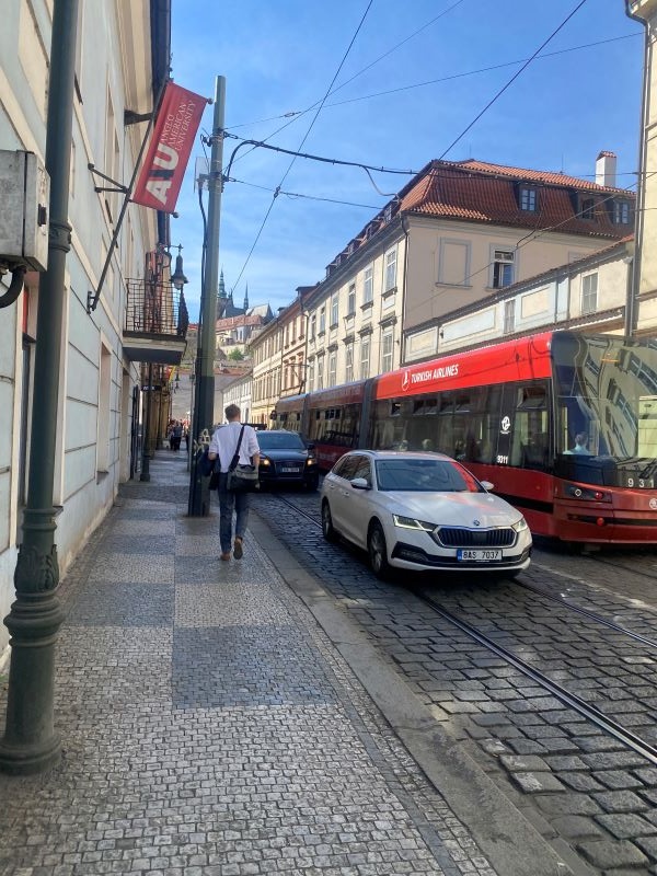 Street outside the Anglo-American University 