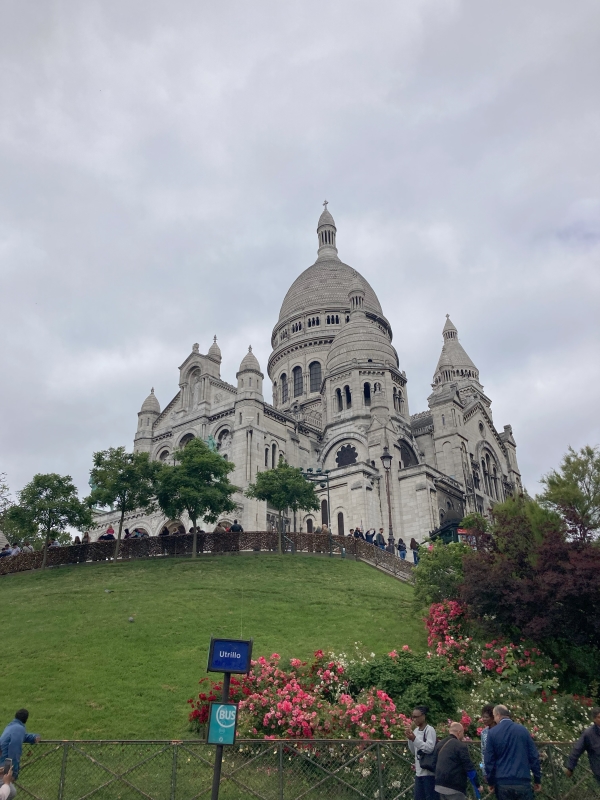 Exterior shot of the Sacre Coeur Basilica