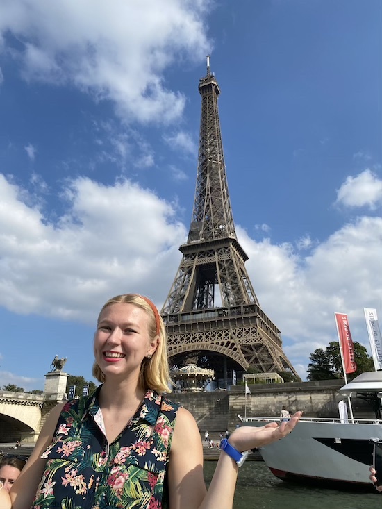 Sophia by the Eiffel Tower