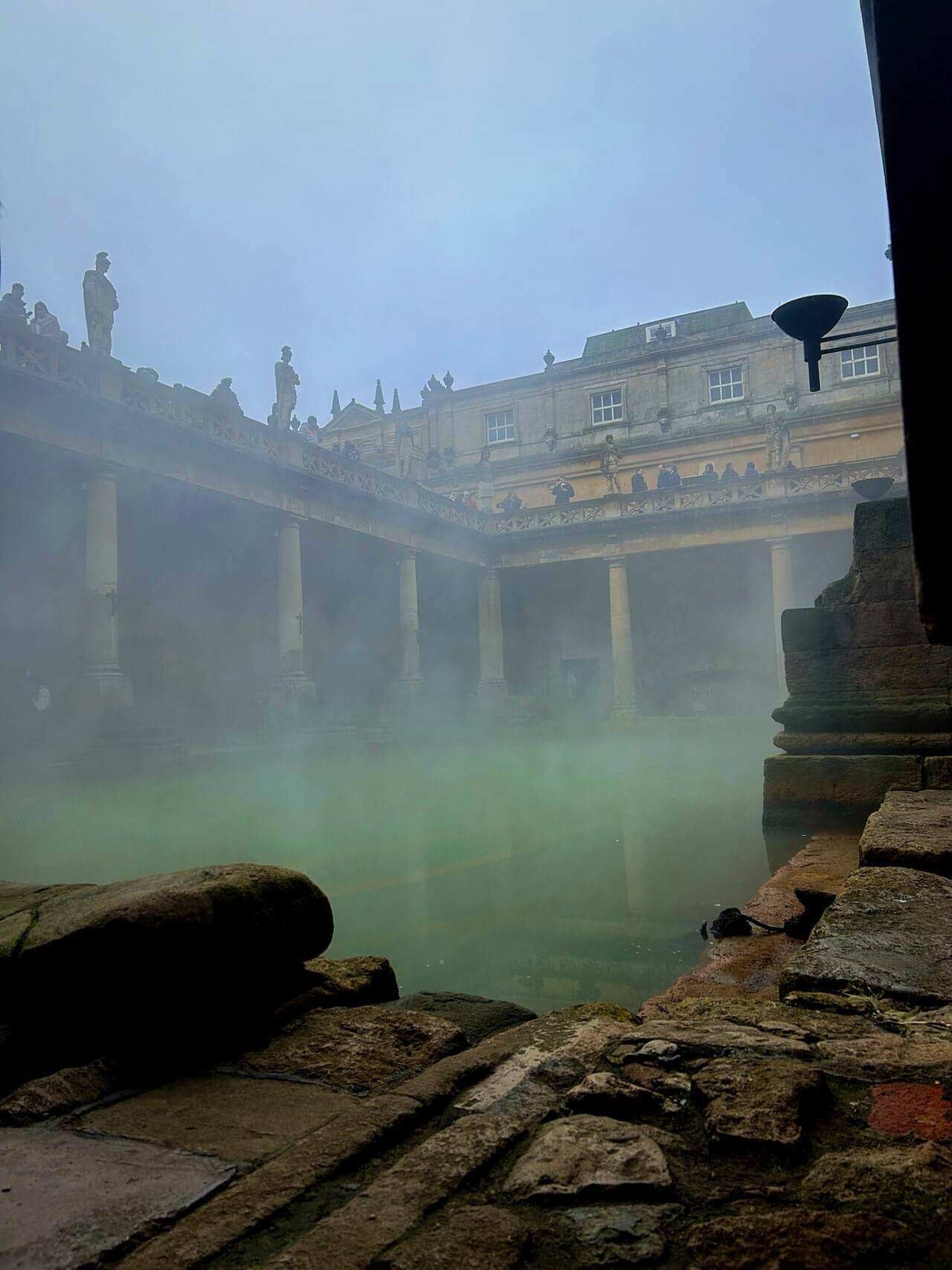 The ancient Roman baths in Bath, England