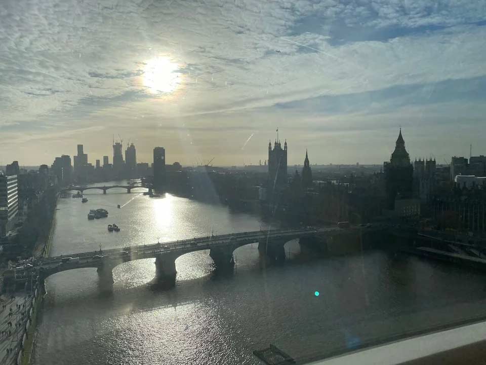 View of London from London Eye