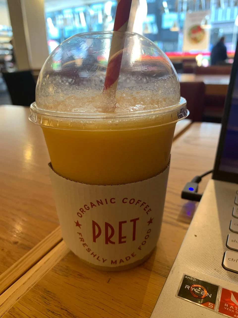Mango Pineapple Smoothies from Pret