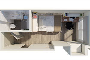 Residence Apartment - Private Room with Ensuite