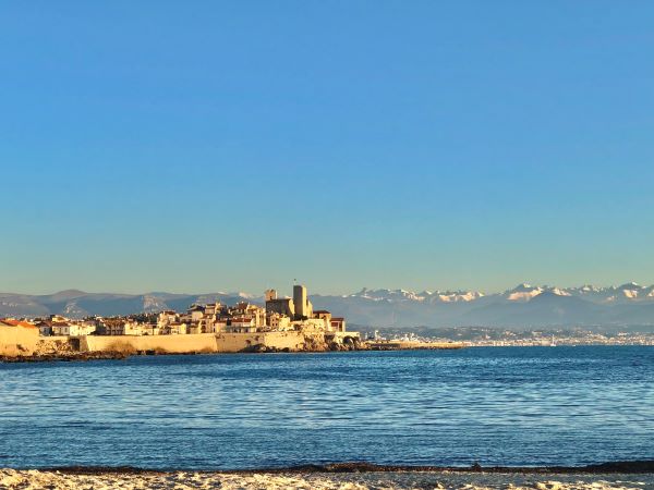 Photo of Antibes across the ocean
