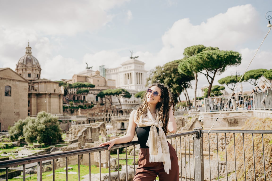 Study abroad student