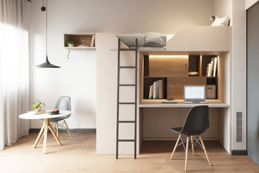 Residence - Private En-suite with A/C & Kitchenette (Loft Bed Style)